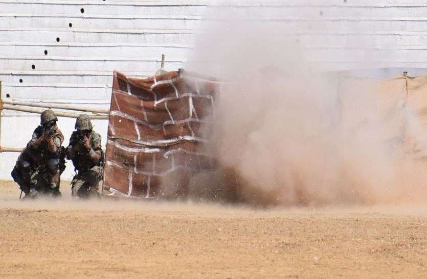 Indian Army Mock Drill In Indira Gandhi Stadium Alwar