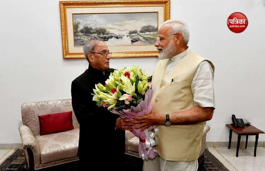 PM Modi meets Pranab Mukherjee