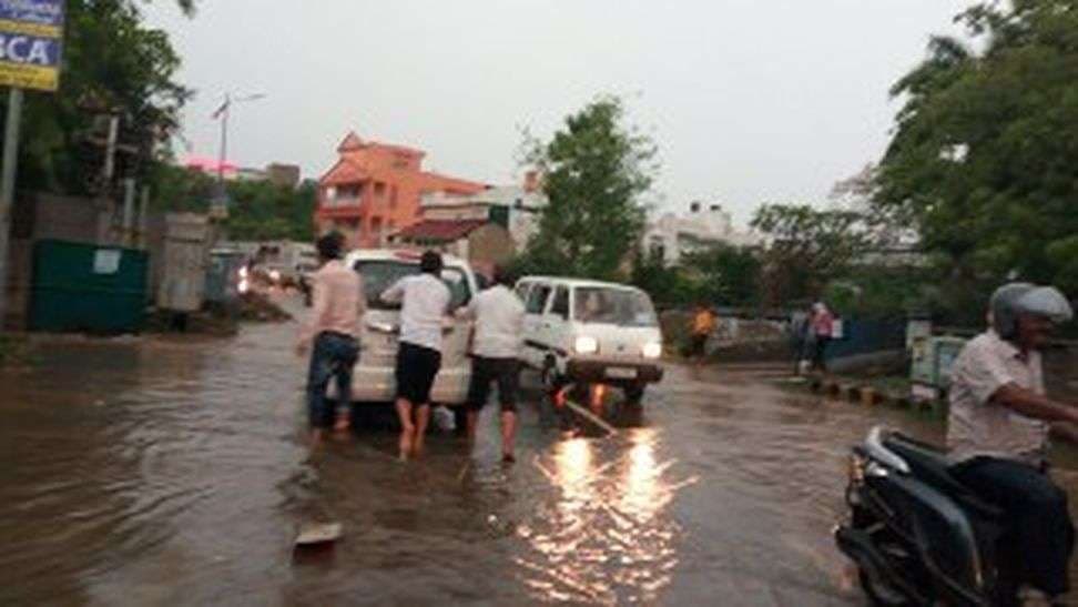 heavy rain in ajmer