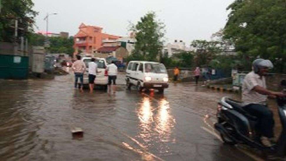 heavy rain in ajmer