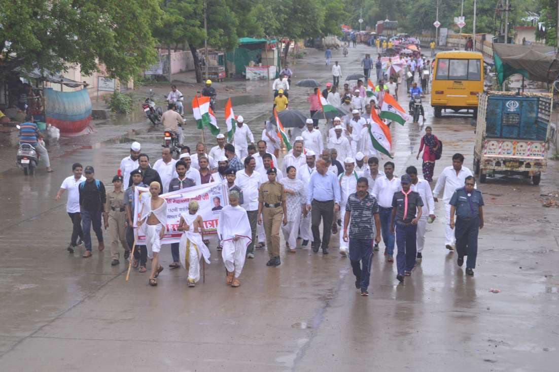 The graphical tableau of programs commemorating Gandhi Jayanti