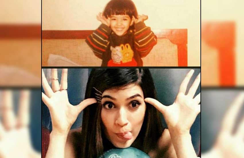 kriti sanon childhood pics