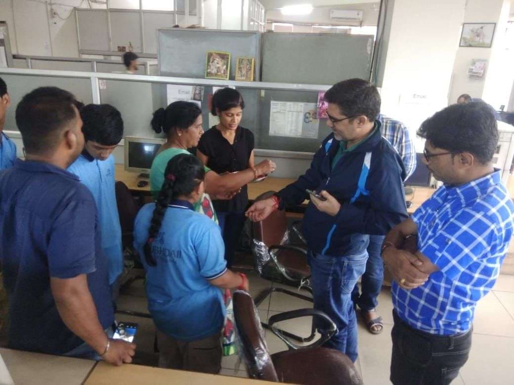 Raksha bandhan 2019: shubhada school student in patrika office