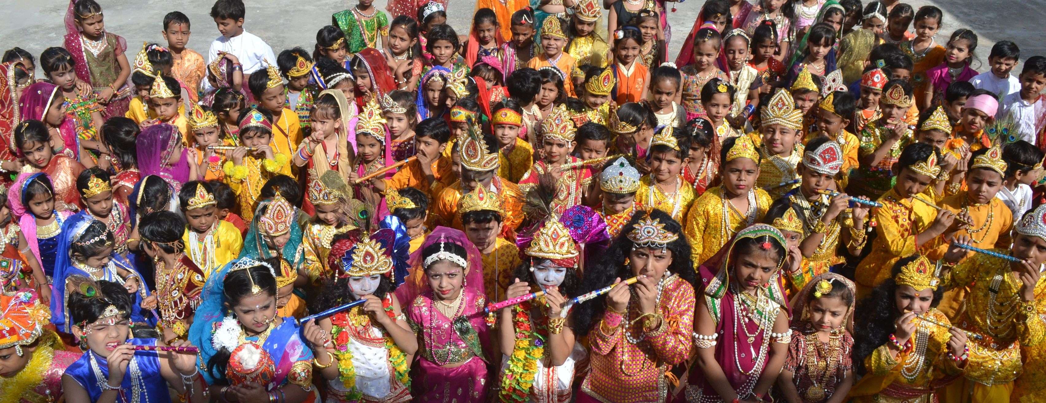 janmashtami programme in ajmer's schools