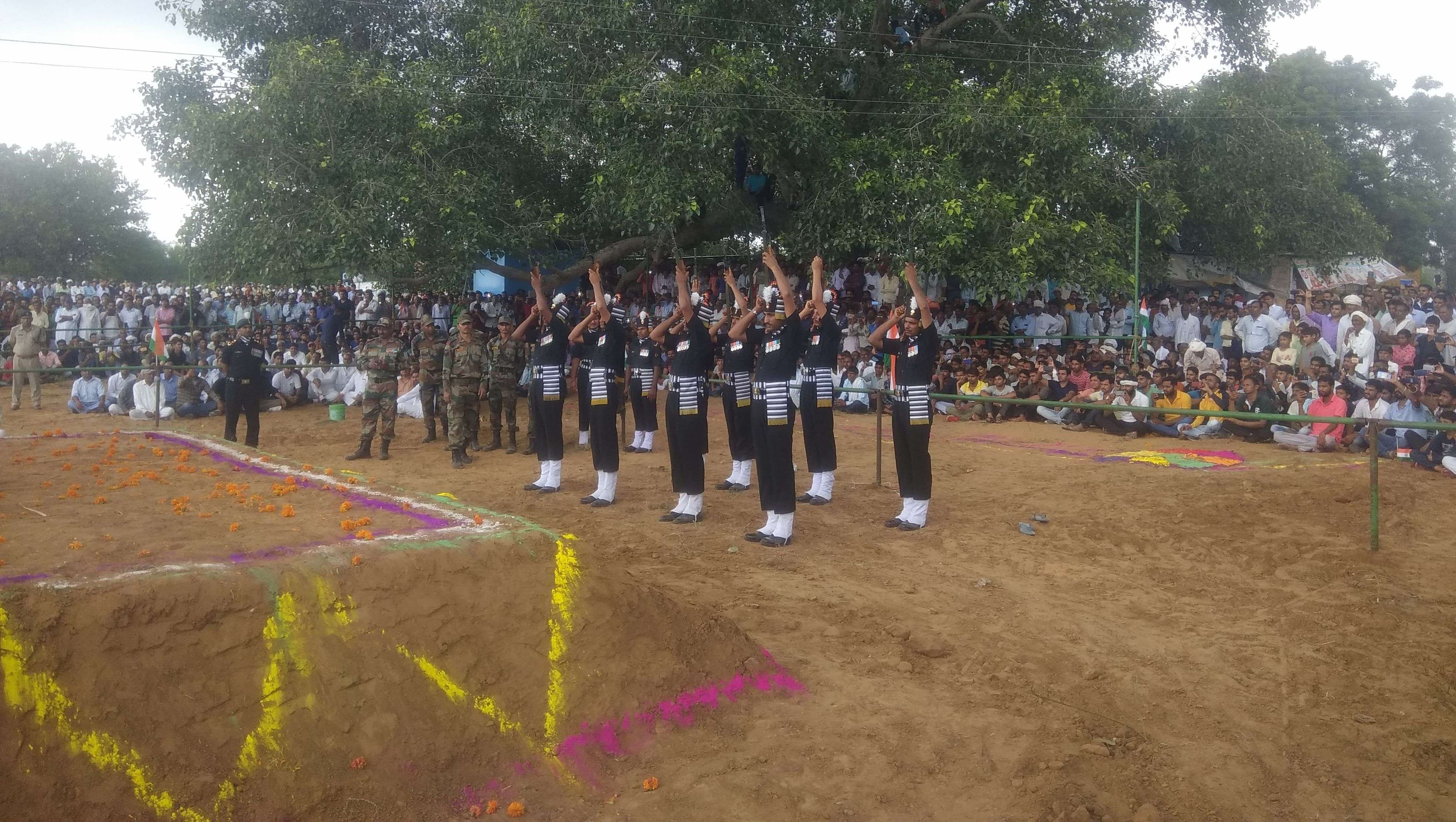 Soldier's funeral with military honors