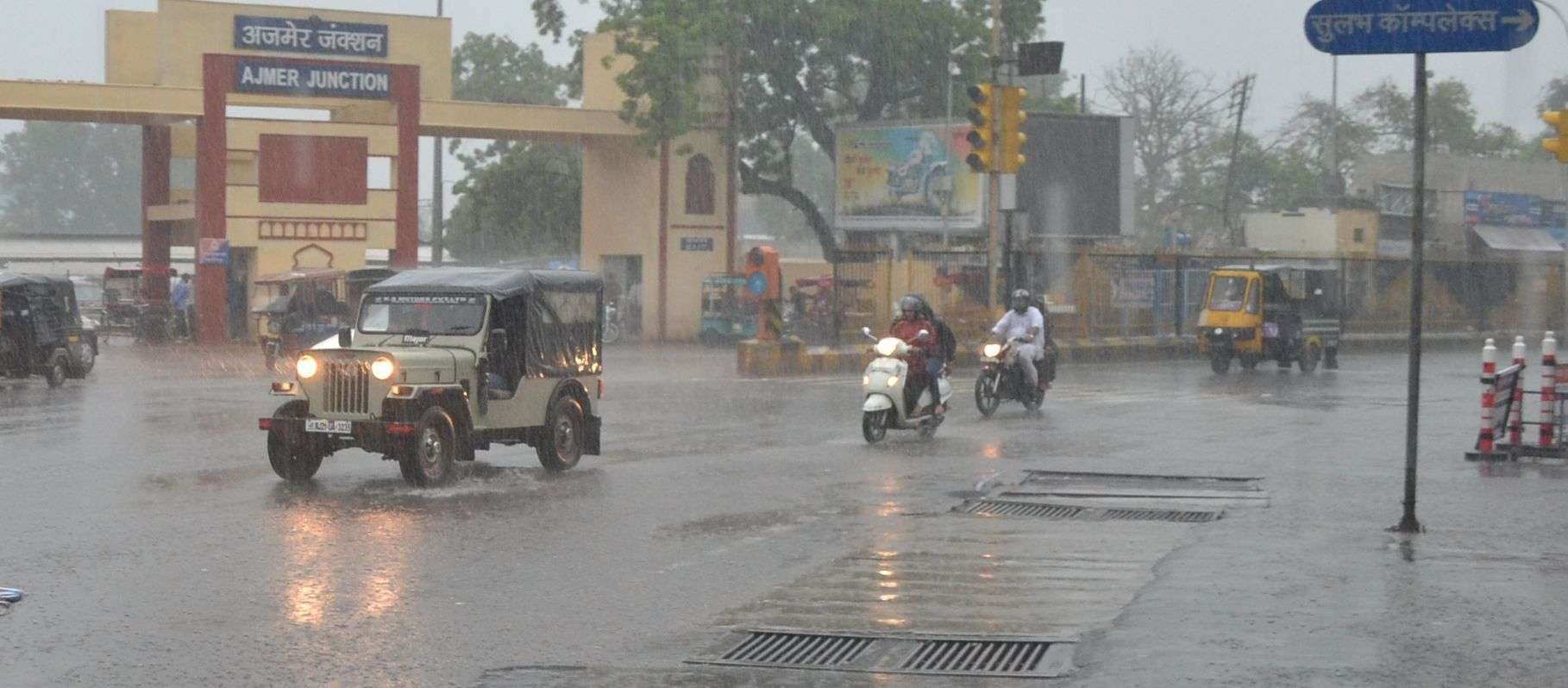 Heavy Rain in Ajmer