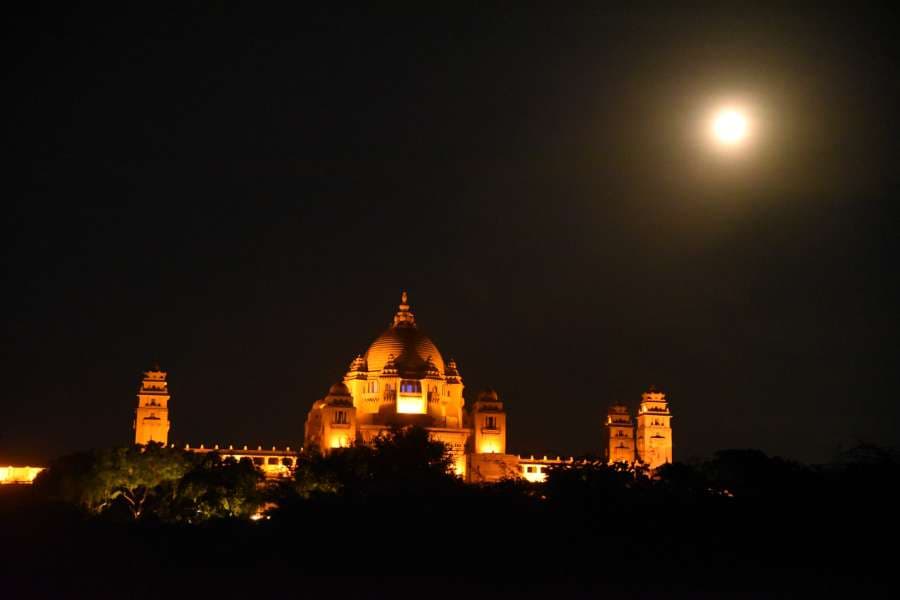 full moon pictures on sharad purnima in jodhpur