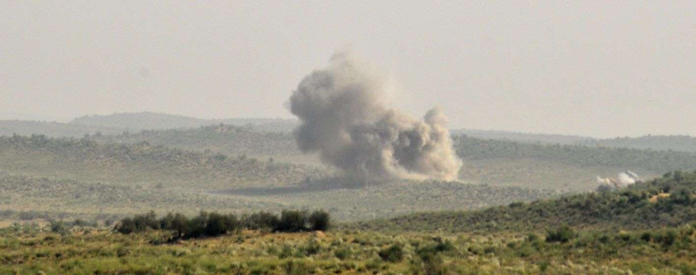 Army's Maneuvers in pokhran field firing range in jaisalmer