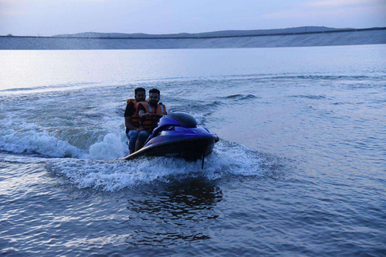 jet ski water sports activities started at surpura dam in jodhpur