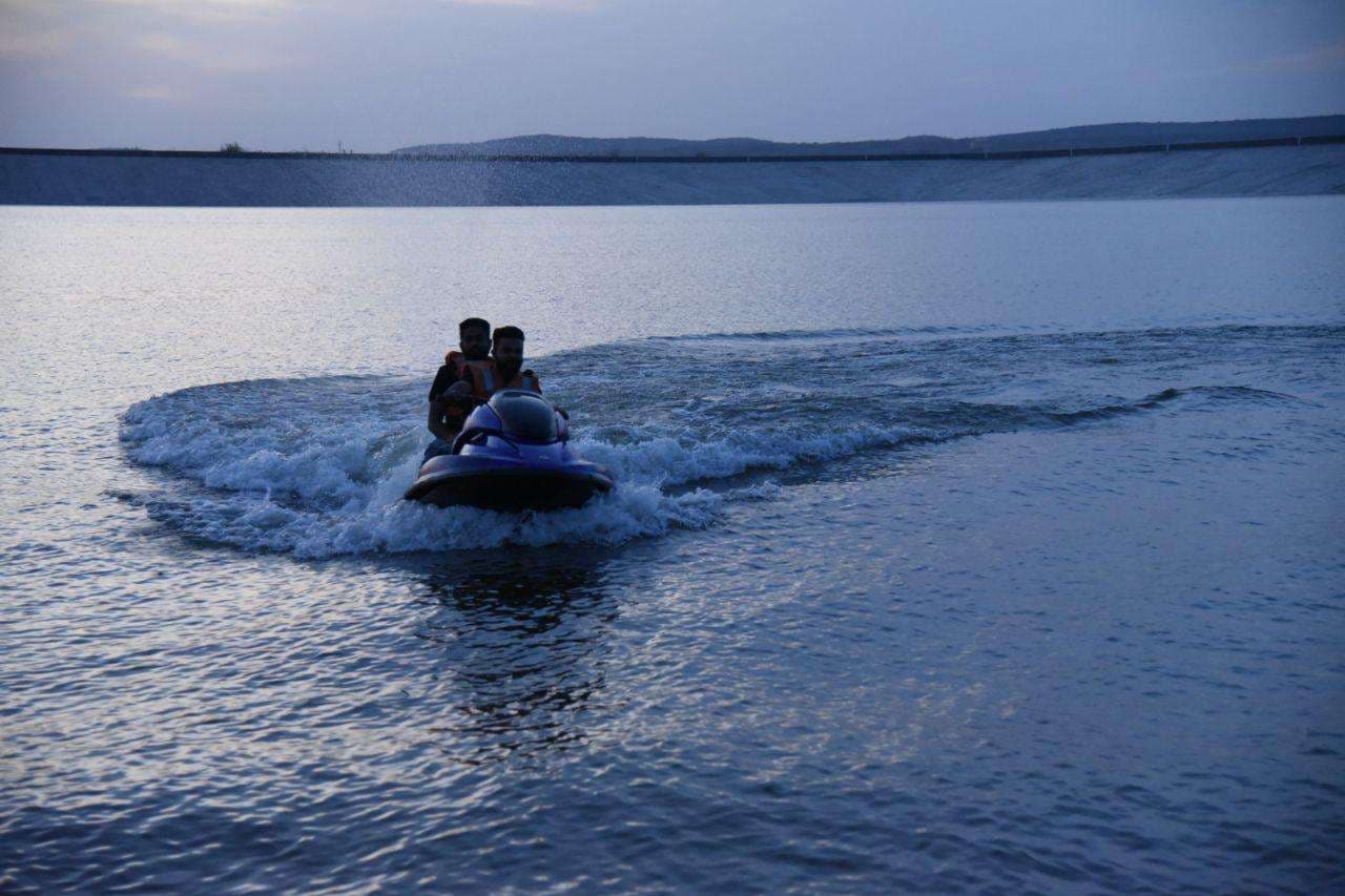 jet ski water sports activities started at surpura dam in jodhpur