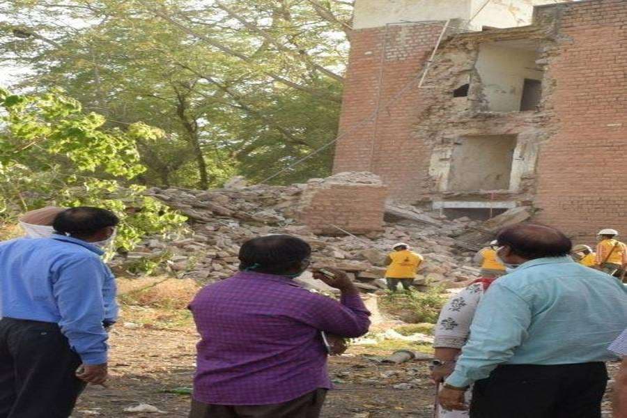 jodhpur MDM hospital wall collapsed