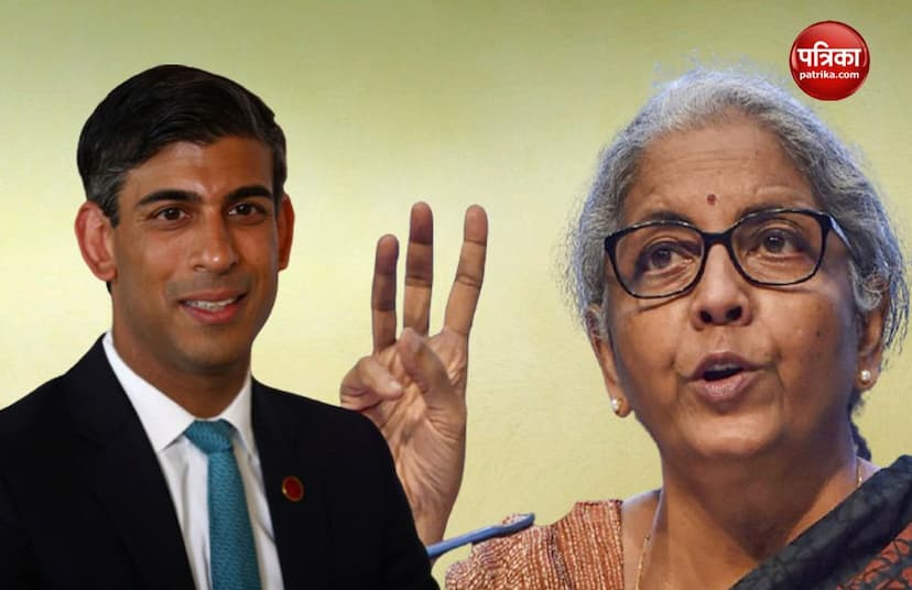 UK Chancellor Rishi Sunak  and FM Nirmala Sitharaman 