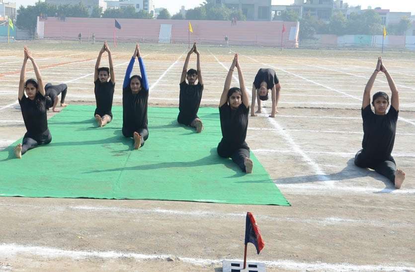 Importance of healthy body explained through yoga drill