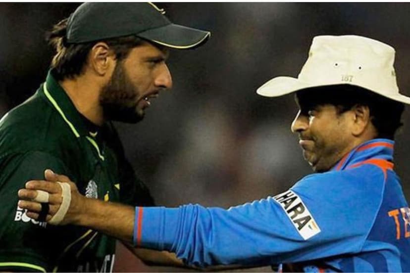 Sachin tendulkar and Shahid Afridi