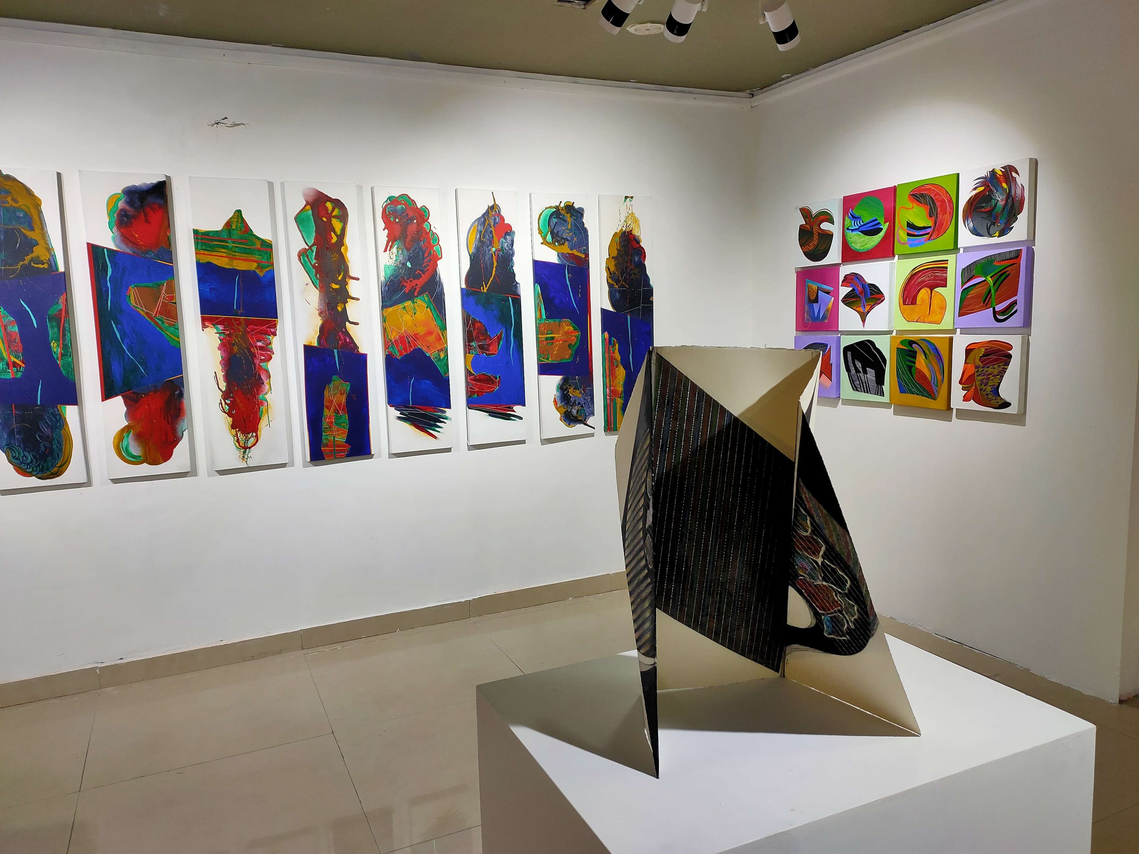 Anhad begins with art exhibition Anhad paper installations, crafts and paintings at ICA Gallery