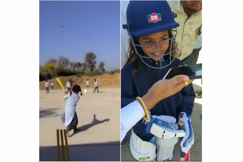 Rajasthan Pratapgarh school girl renuka cricket video viral