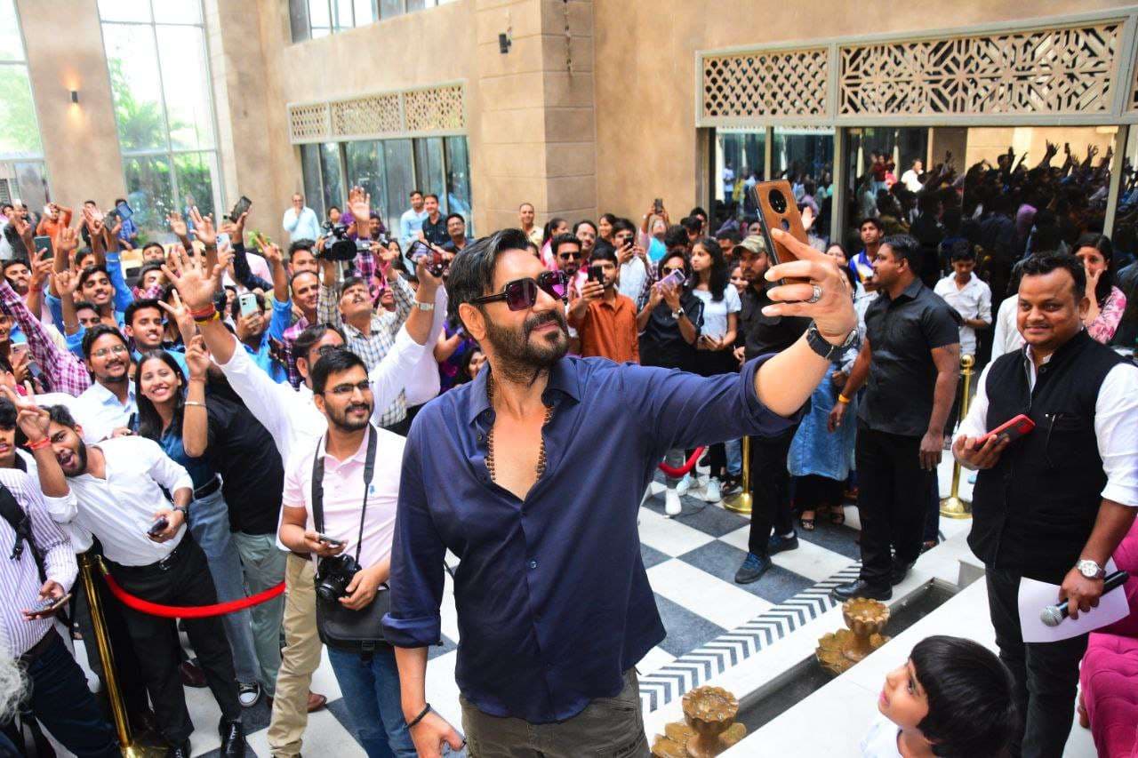 Ajay Devgan reached Patrika office for the promotion of film Bhola, see photos