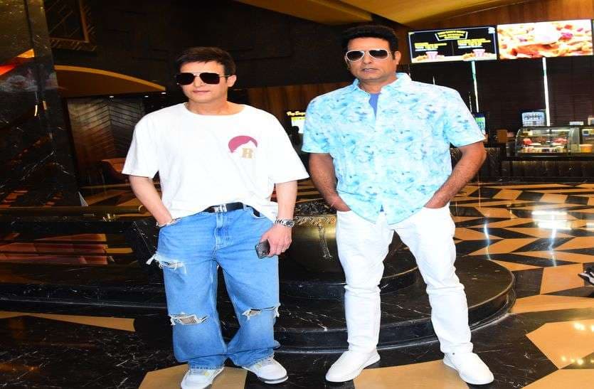 Star cast of Azam film Jimmy Shergill and Abhimanyu Singh reached Jaipur for film promotion