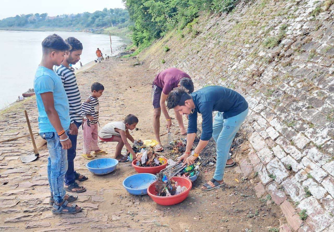 जय हो समिति के नर्मदा घाट स्वच्छता अभियान का 186 वा सप्ताह