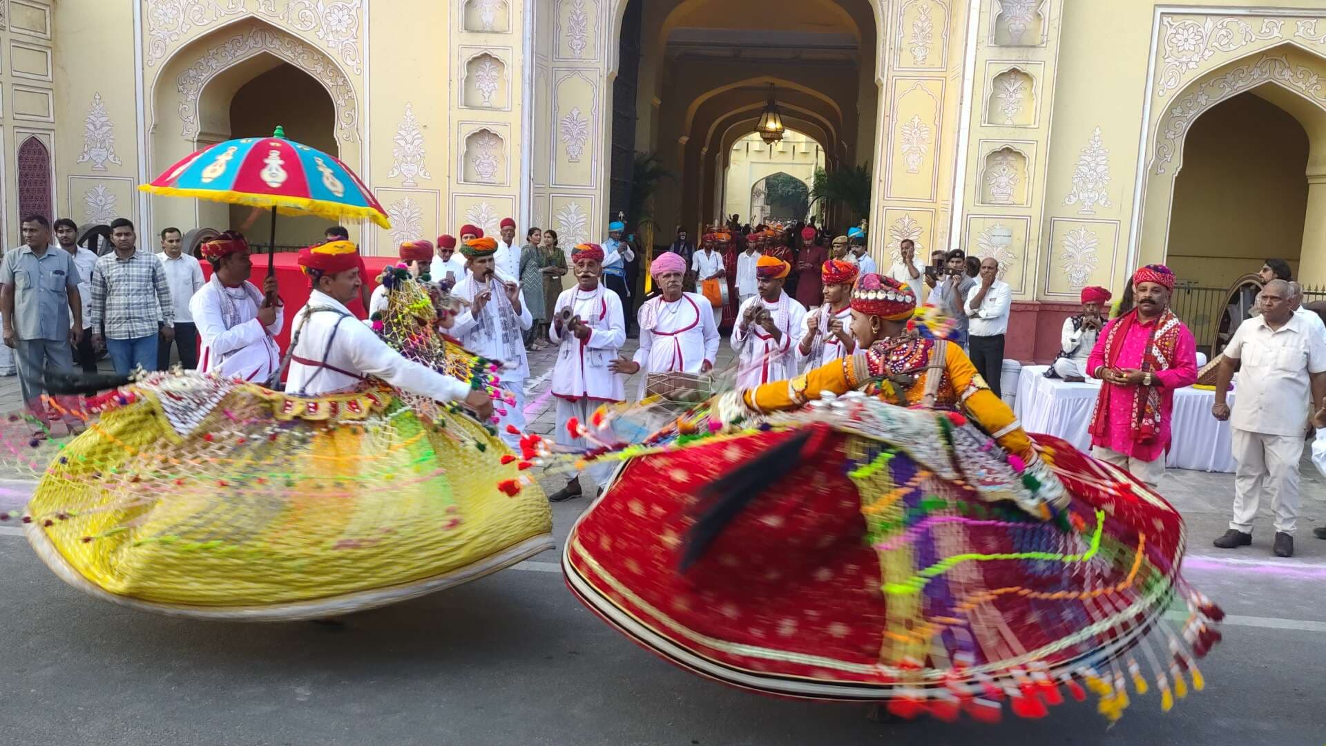 Teej Mata's ride came out with pomp with royal lavajama