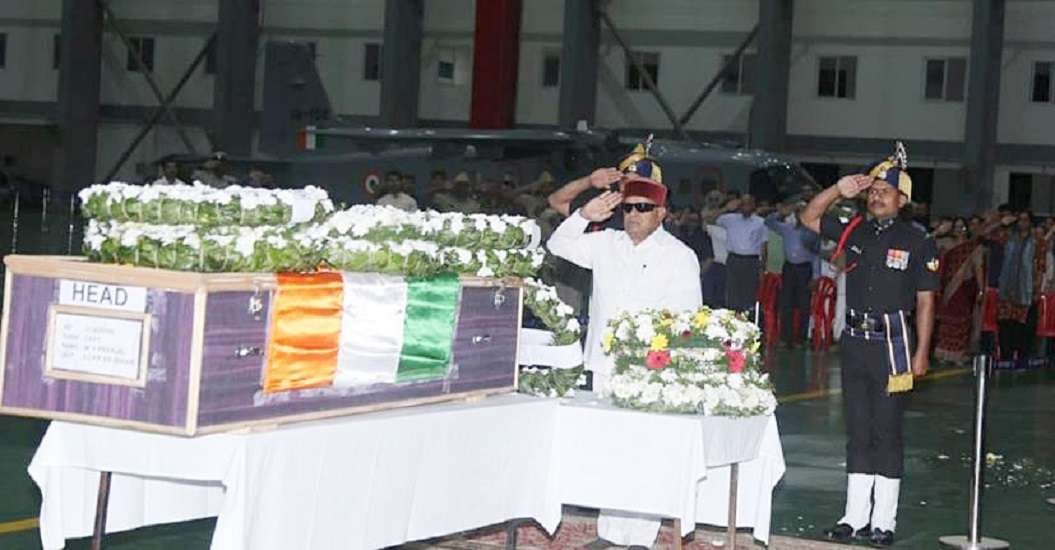 Martyr Pranjal's mortal remains reached Bengaluru