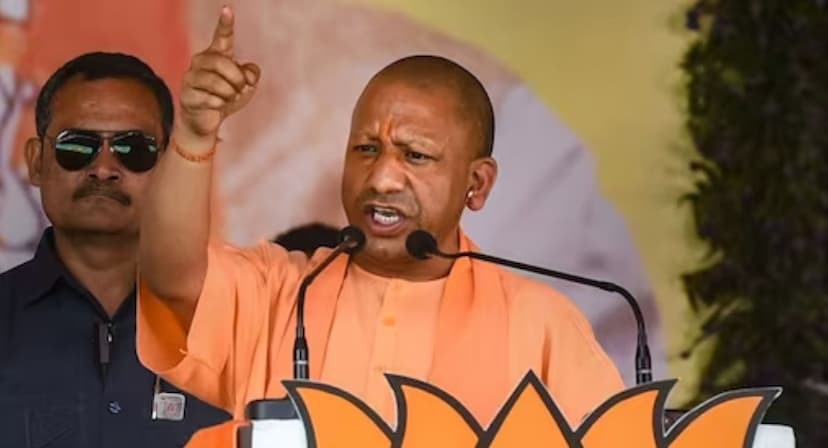 CM Yogi said Telangana state is drowned in debt of Rs 3 lakh crore in a public meeting 