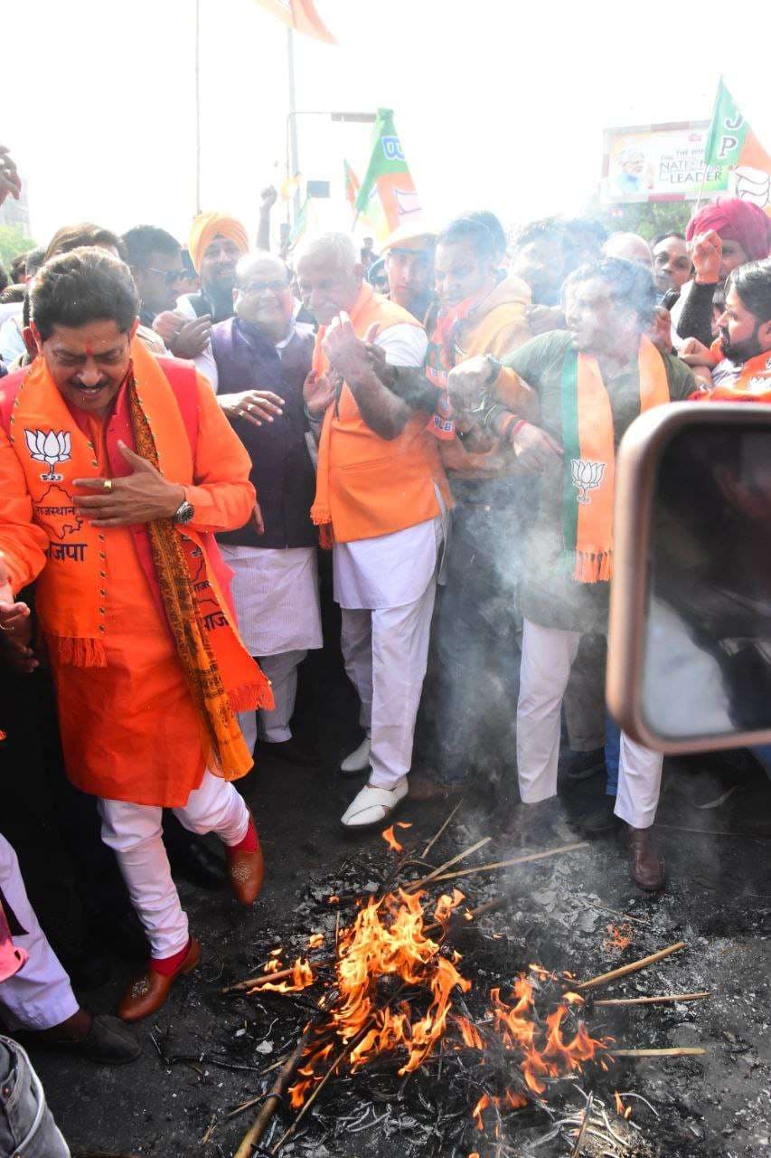 BJP protests against corruption