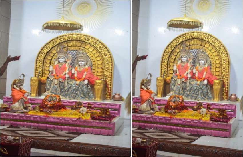 रायपुर के राम मंदिर में प्रभु राम संग माता सीता का भव्य श्रृंगार 