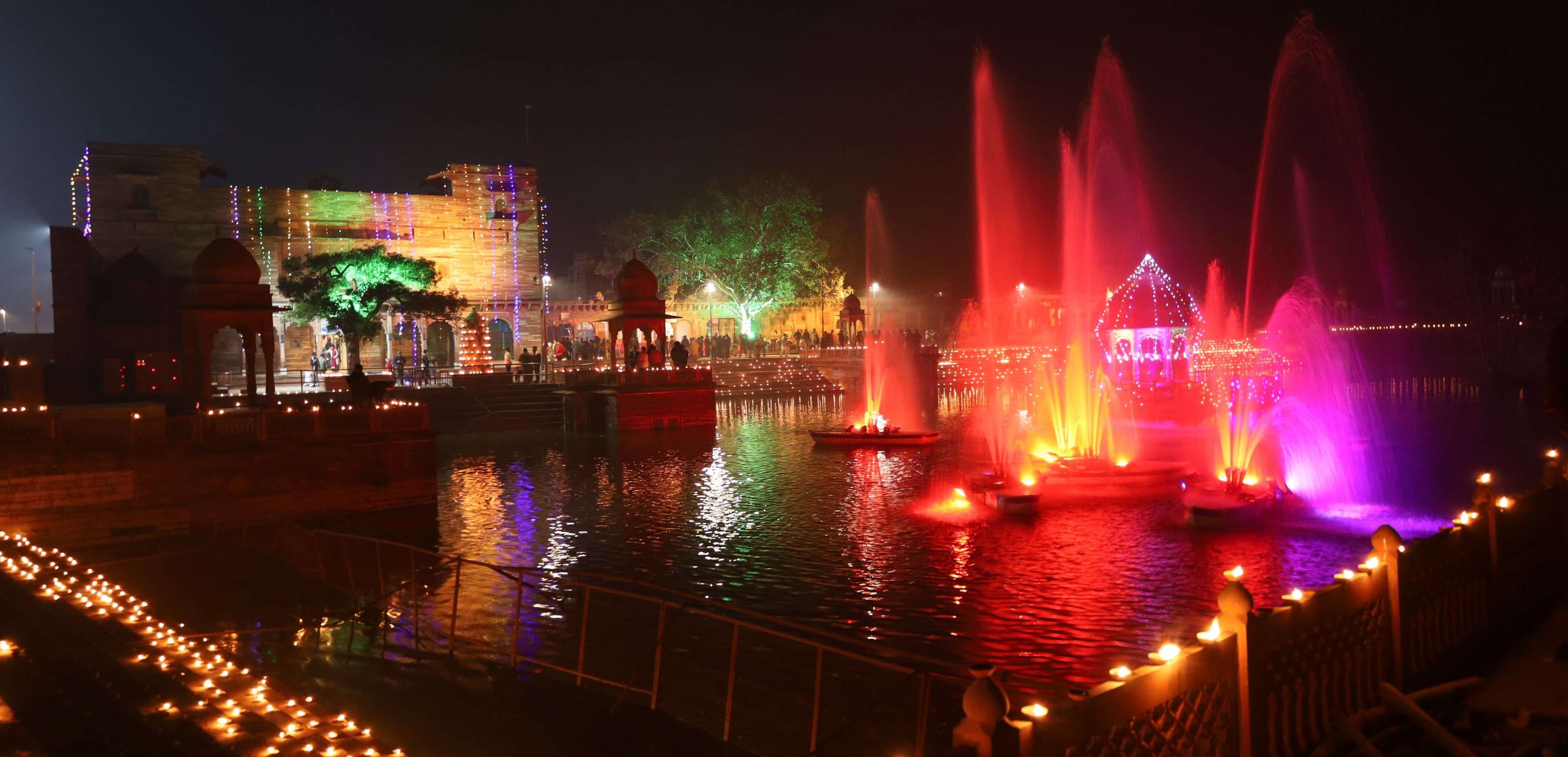 There is huge enthusiasm among the people across Dholpur district regarding the Pran Pratistha program in Ayodhya, temples are shining with lights... see photos