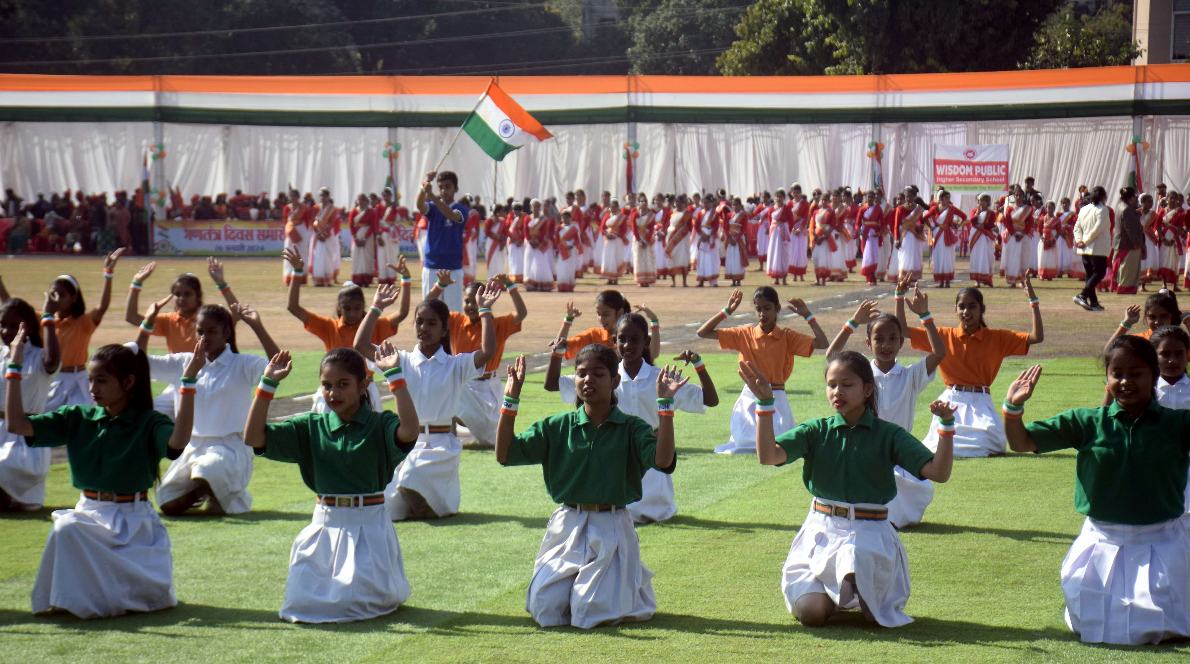 गणतॅत्र दिवस पर्व पर उत्साह  