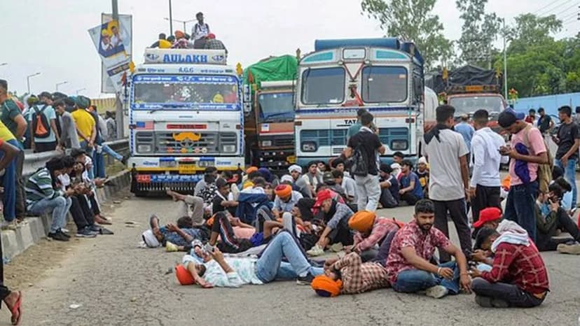 'जय जवान आंदोलन' की तस्वीर।