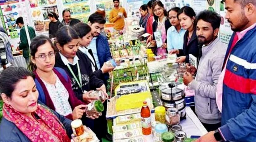 Agricultural fair going on at Rani Lakshmibai Central Agricultural University