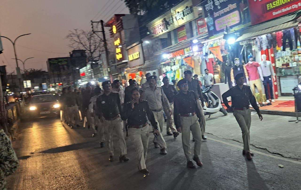 police foot patrolling