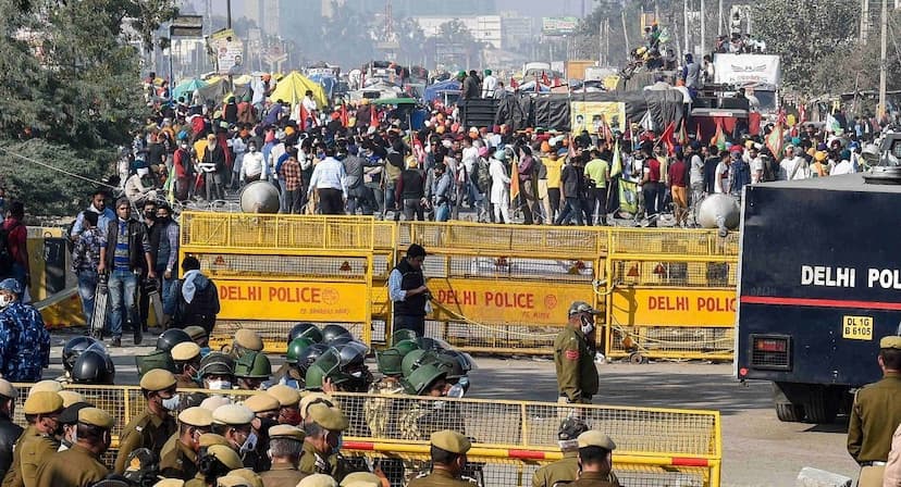 Farmers protest