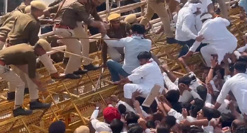 Jaipur Yoth Congress Protest