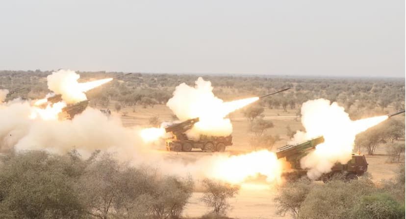 Indian Army war practice in Indo Pak borders Rajasthan