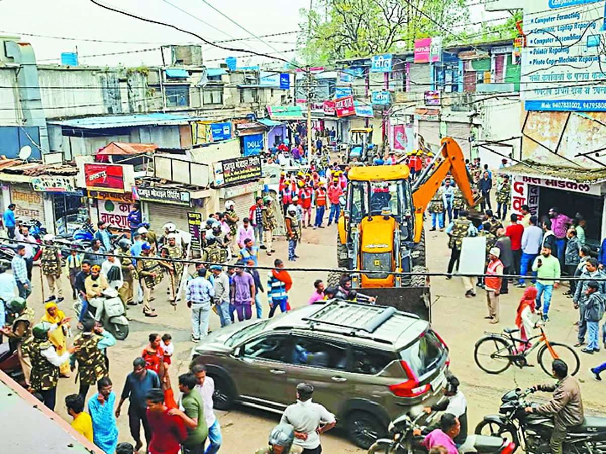 Bulldozer runs on 50 year old encroachment