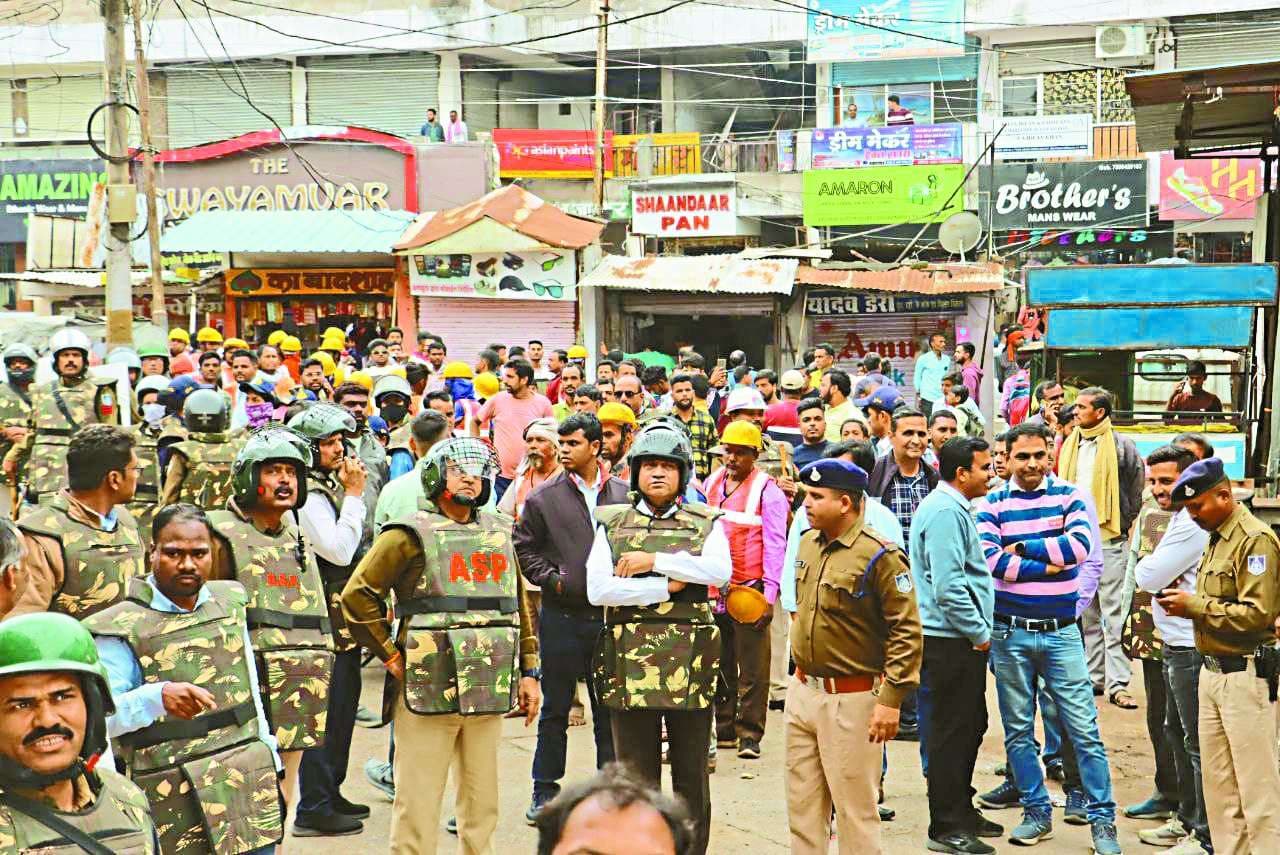 Bulldozer runs on 50 year old encroachment