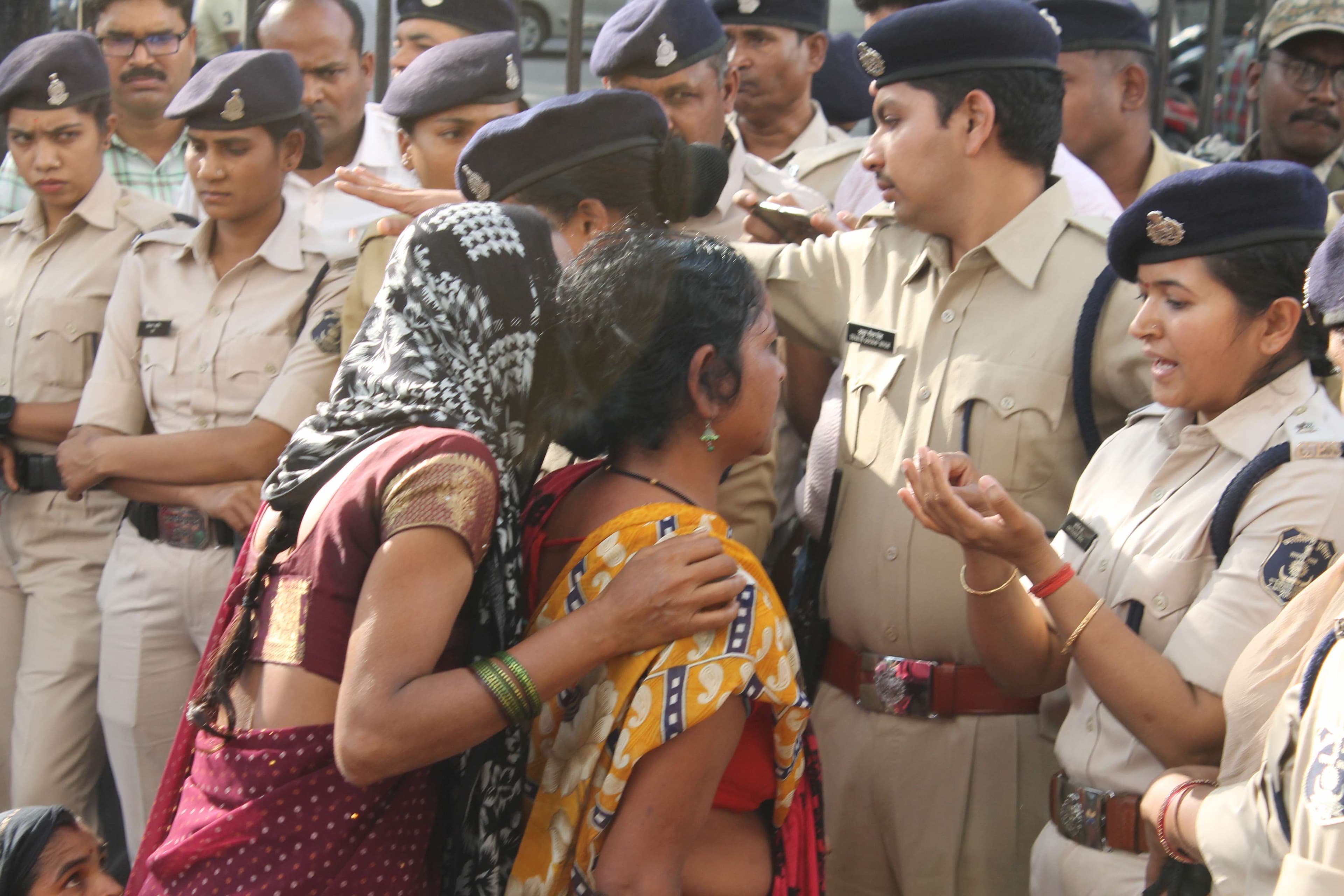 villagers reached the SP office