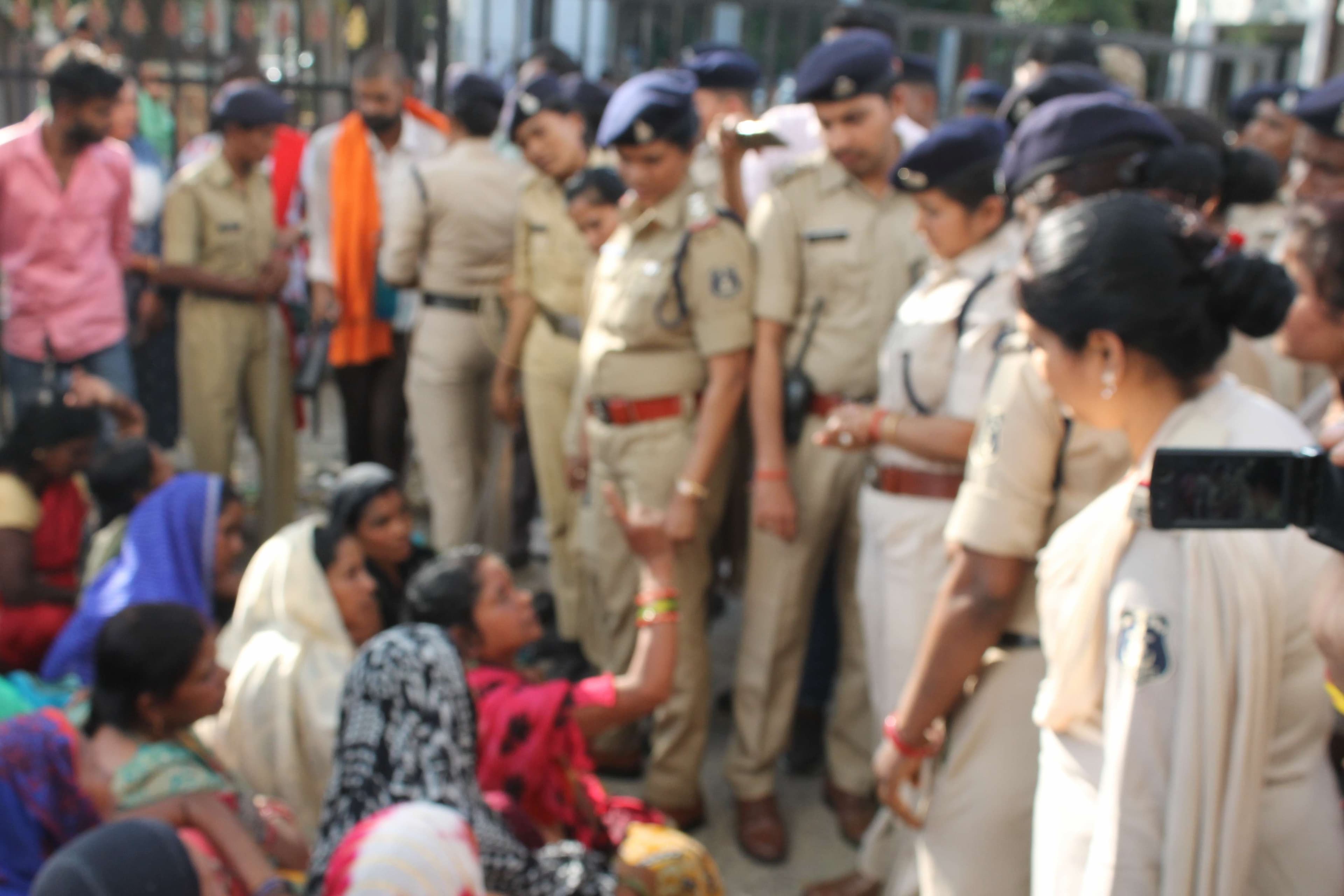 villagers reached the SP office