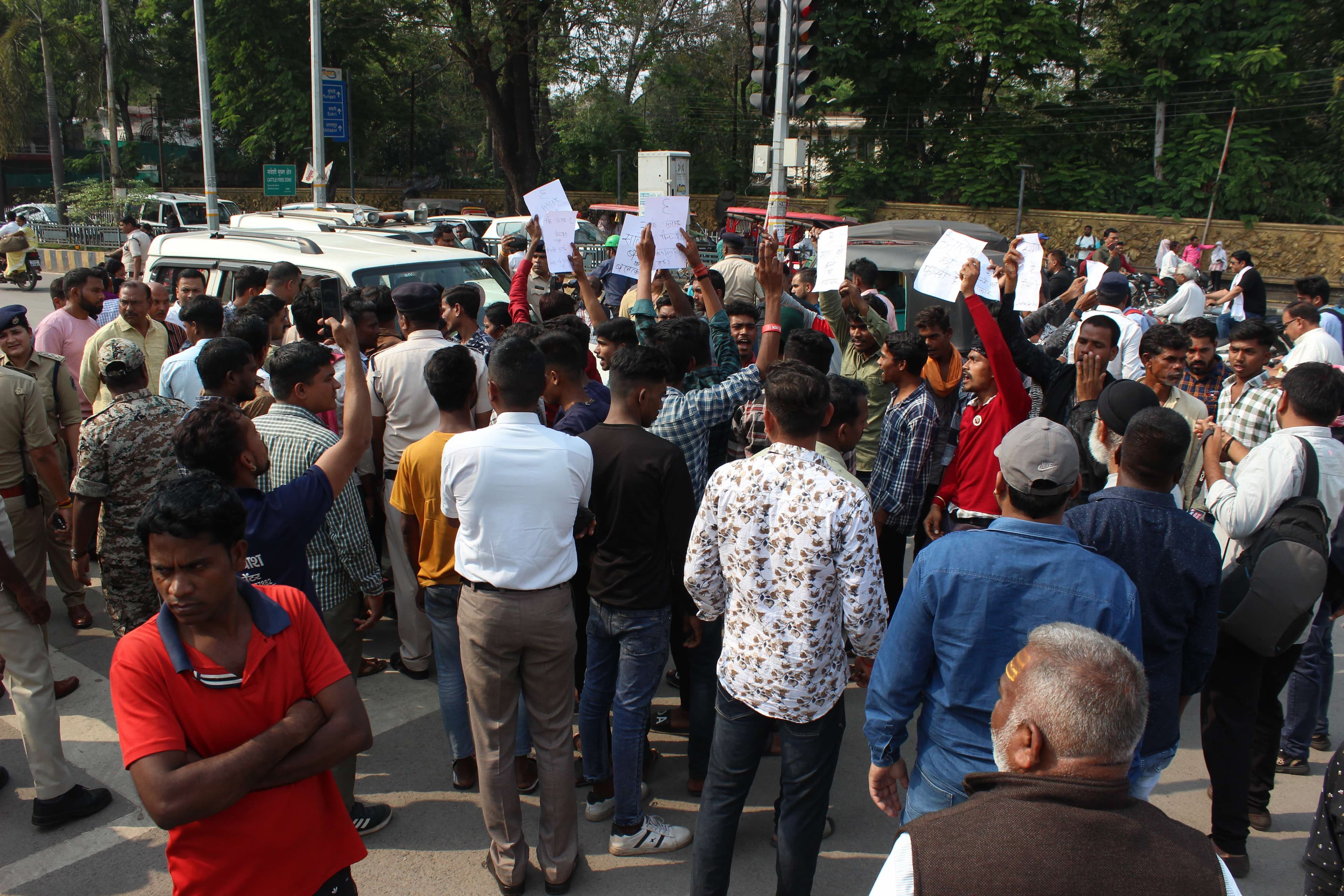 relatives staged a fierce protest 