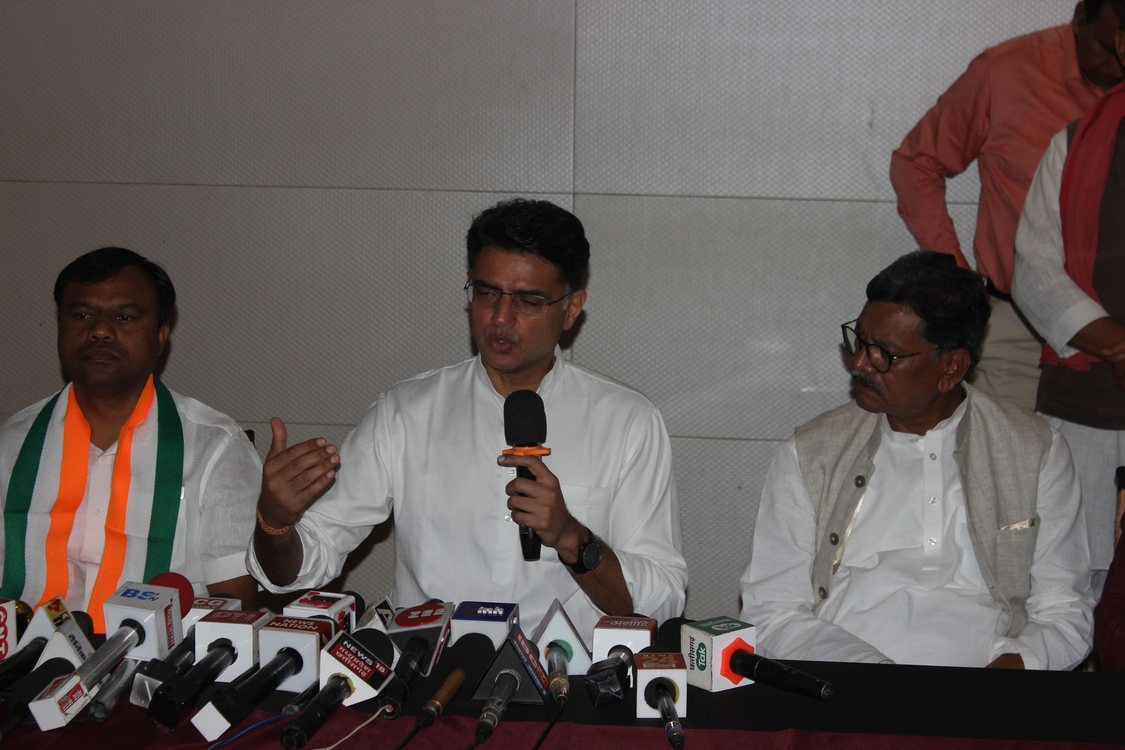 sachin pilot press conference