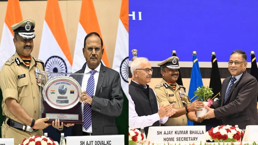 India's National Security Advisor Ajit Doval honored the soldiers by giving them medals
