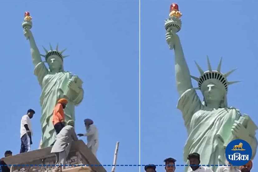 Statue Of Liberty On Rooftop Punjab