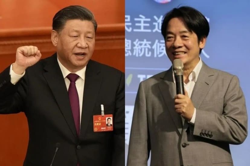 Xi Jinping and Lai Ching-te