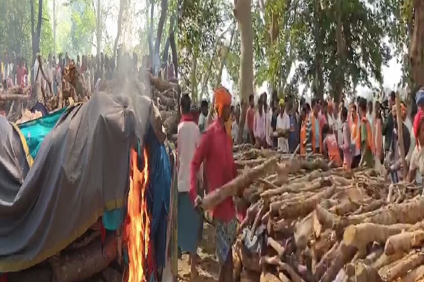 Kawardha accident - 17 dead bodies burnt on pyre