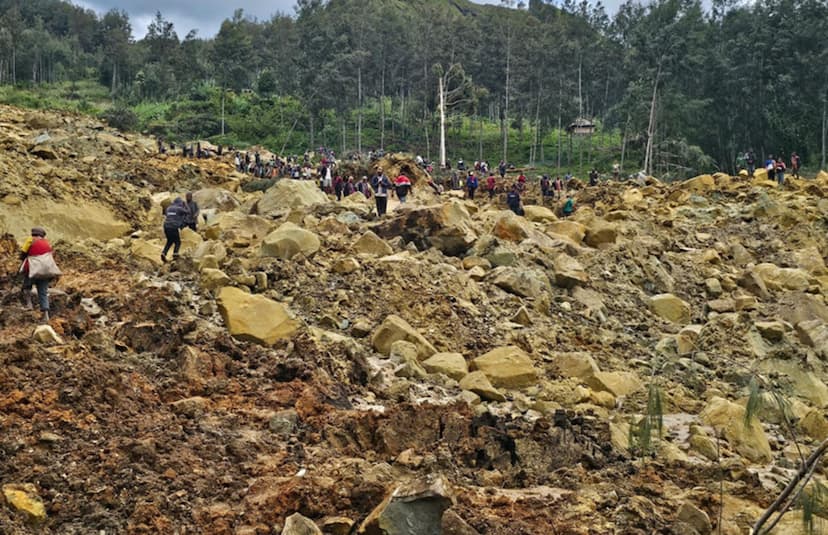 Landslide in Papua New Guinea