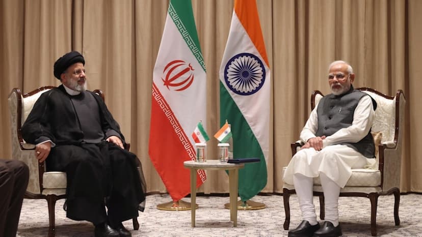 PM Narendra Modi and Ebrahim Raisi