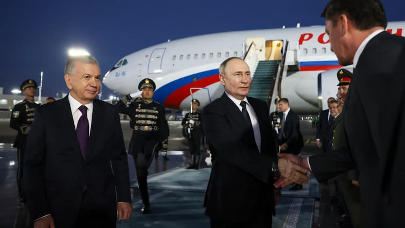 Vladimir Putin in Uzbekistan