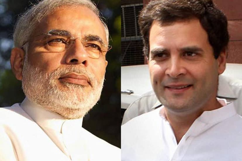 Narendra Modi and Rahul Gandhi.